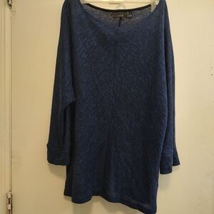 Apt. 9 Women's Off-the-Shoulder Blue Sweater